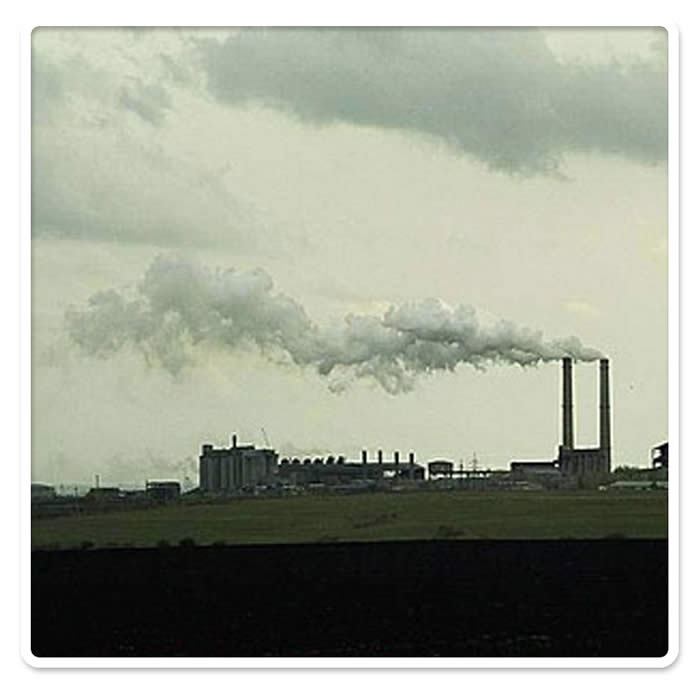Air pollution, a major source of atmospheric carbon dioxide ( Greenpeace, 2006)